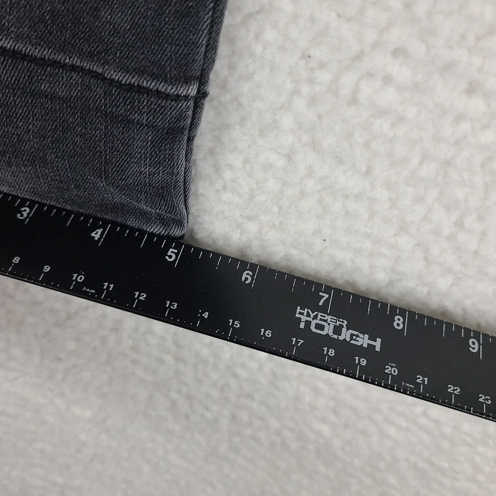 Judy Blue Jeans Womens 7/28 Skinny Fit Distress Buffalo‎ Plaid Dark Gray Wash